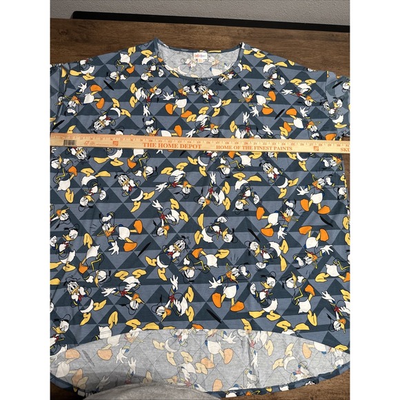 NWT Disney LuLaRoe Short Sleeve IRMA Donald Duck Tee Tunic Size 3XL - Picture 5 of 5